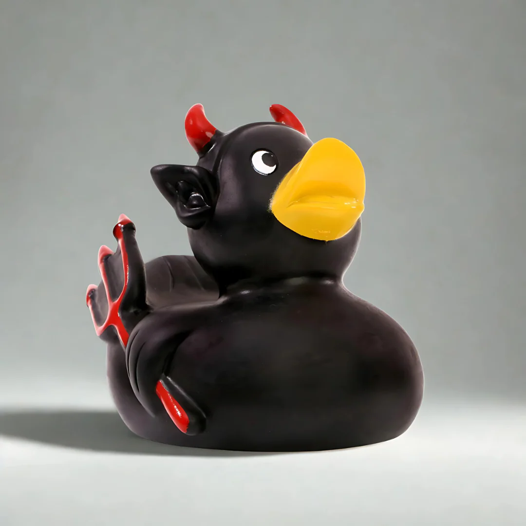 Devil Rubber Duck - Black - Image 2