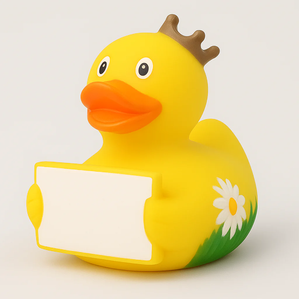Duck with Greeting Sign - Image 2
