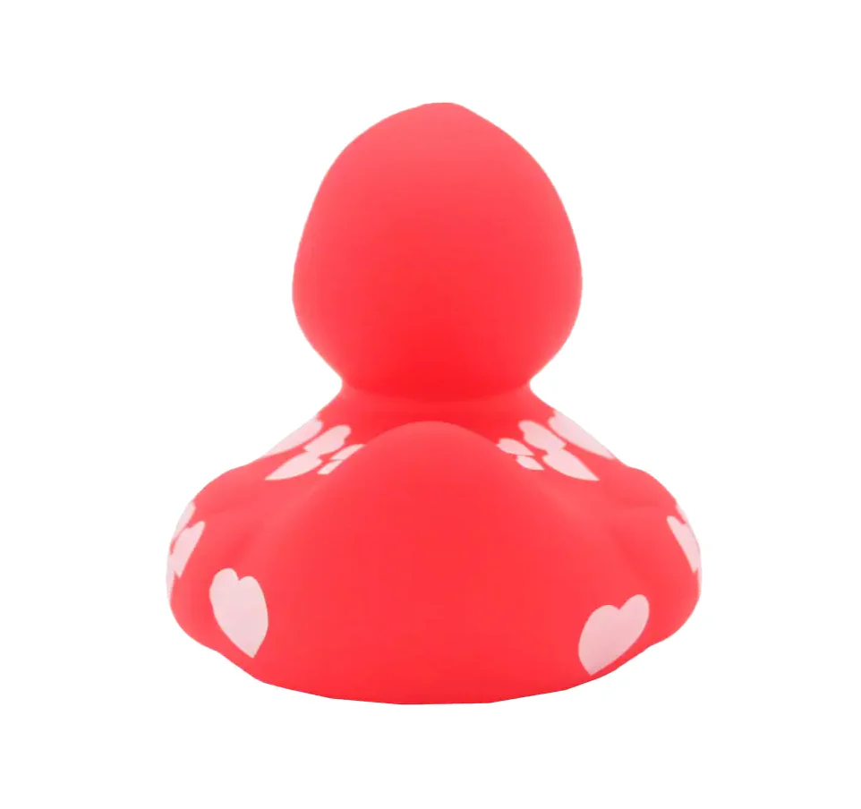 Red Duck with White Hearts - Image 3